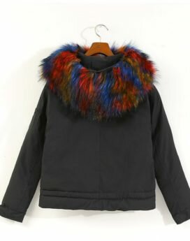 Veste matelassée en cuir synthétique pour femme